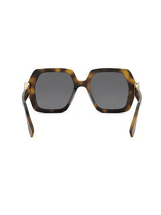 FENDI | Lunettes de soleil carrées vertes FF Diamonds | braun